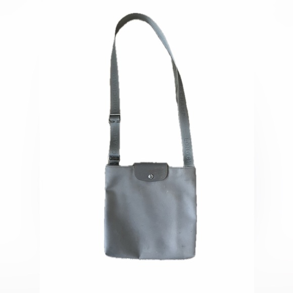 Longchamp Le Pilage Crossbody Bag in Gray - Picture 1 of 6